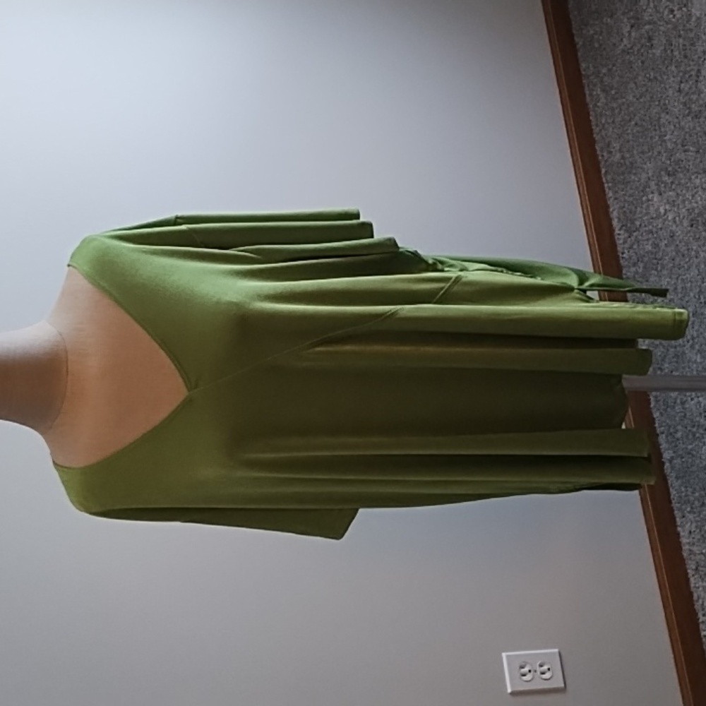 4/$16- NWOT-Carolyn Strauss 2 piece matching green shirt and shorts - Picture 2 of 12